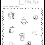 Kindergarten Math 3D Shapes Worksheets And Activities Shapes