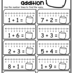 Kindergarten Math Worksheets Number Line Addition Distance Learning