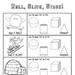 Kindergarten Roll Slide Stack With Solid Shapes K G 4 Shapes