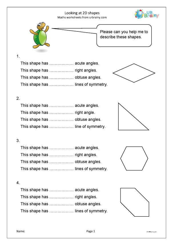 Looking At 2D Shapes Geometry Shape By URBrainy