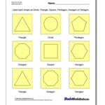 Name The Shapes Worksheet Basic Geometry Worksheet Geometry