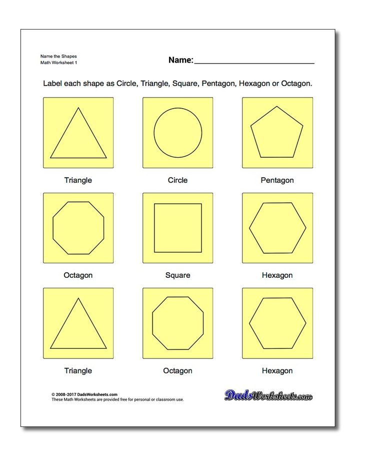 Name The Shapes Worksheet Basic Geometry Worksheet Geometry 