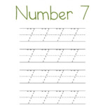 Number 7 Worksheets For Preschools Activity Shelter