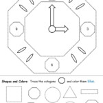 Octagon Picture Tracing Math Activities Preschool Preschool
