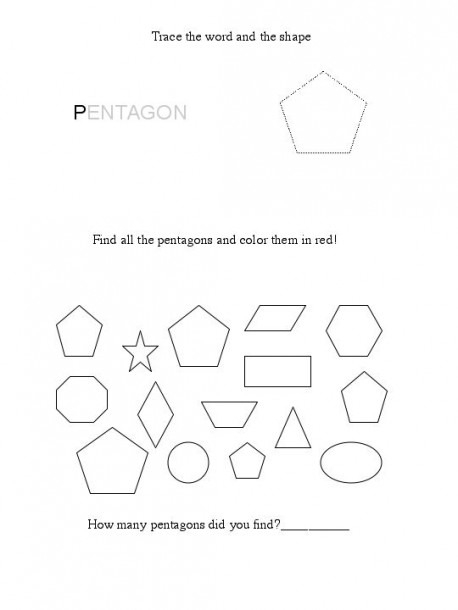 Pentagon Worksheet