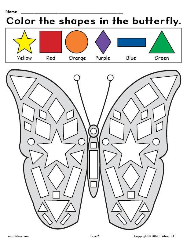 Perfect Color By Shape Worksheets Addition And Subtraction Coloring Pages