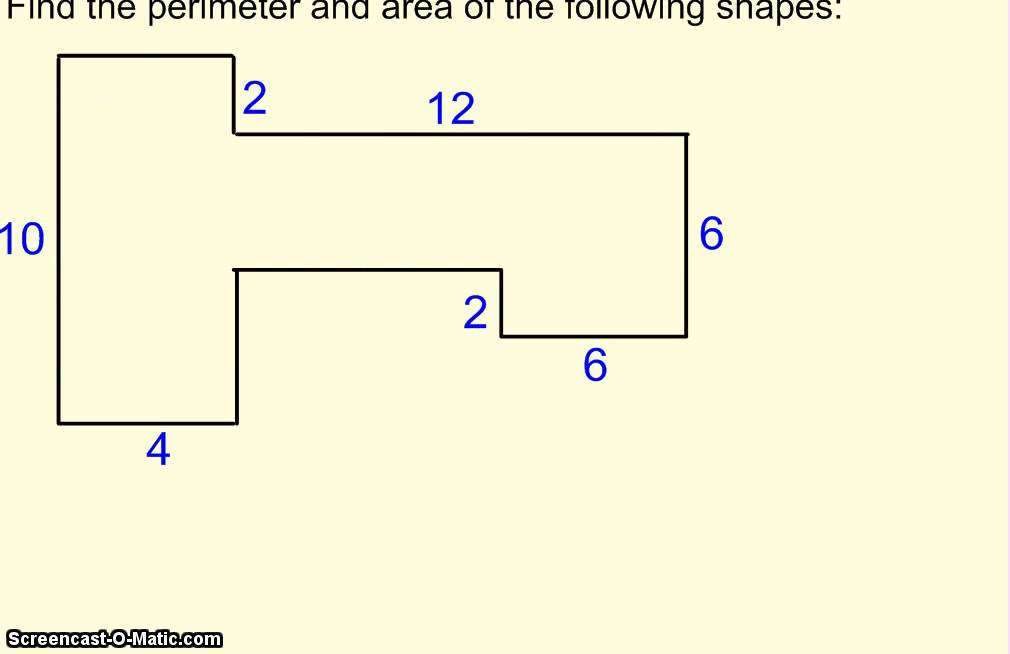 Perimeter And Area Of Irregular Shapes YouTube
