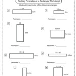 Perimeter Of A Rectangle Worksheets Math Monks