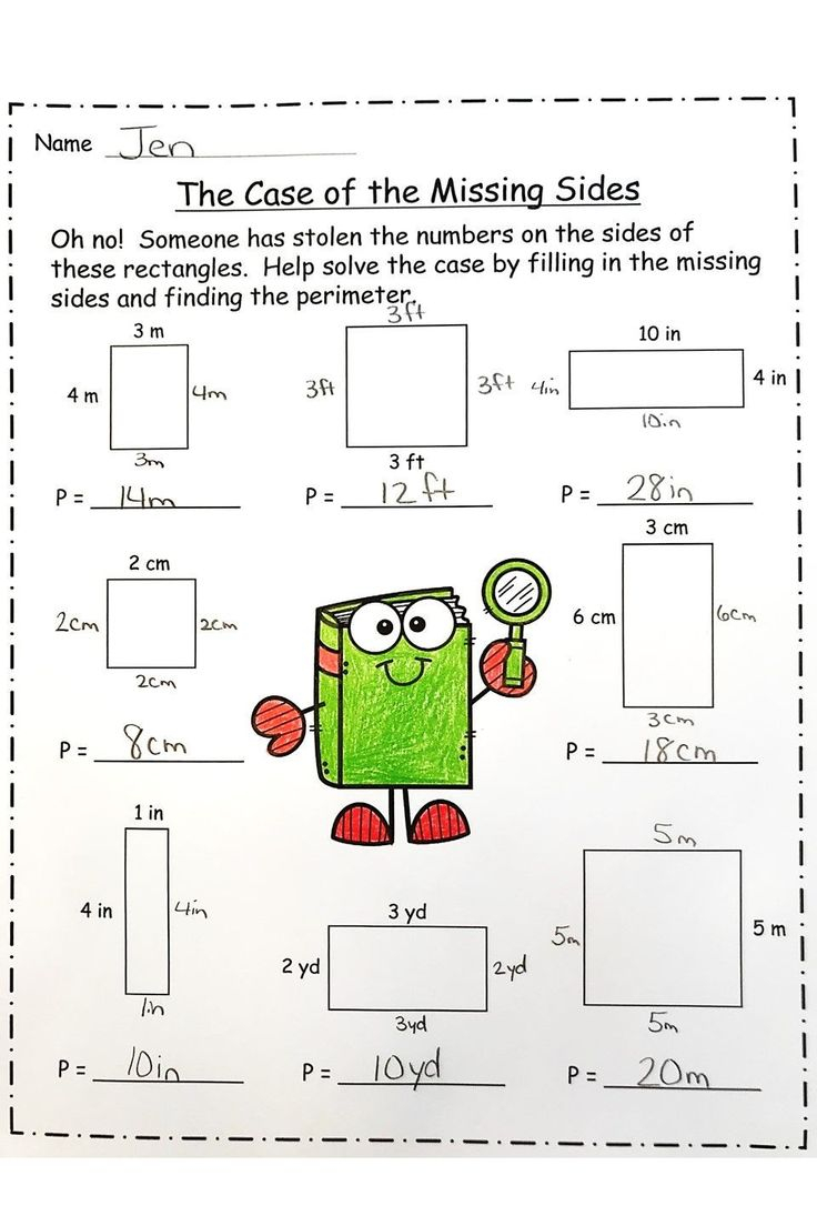 Perimeter Worksheets 3rd Grade Perimeter Worksheets Kids Math 