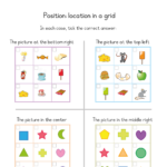 Position Worksheets For Kindergarten Free Printable Positional Words