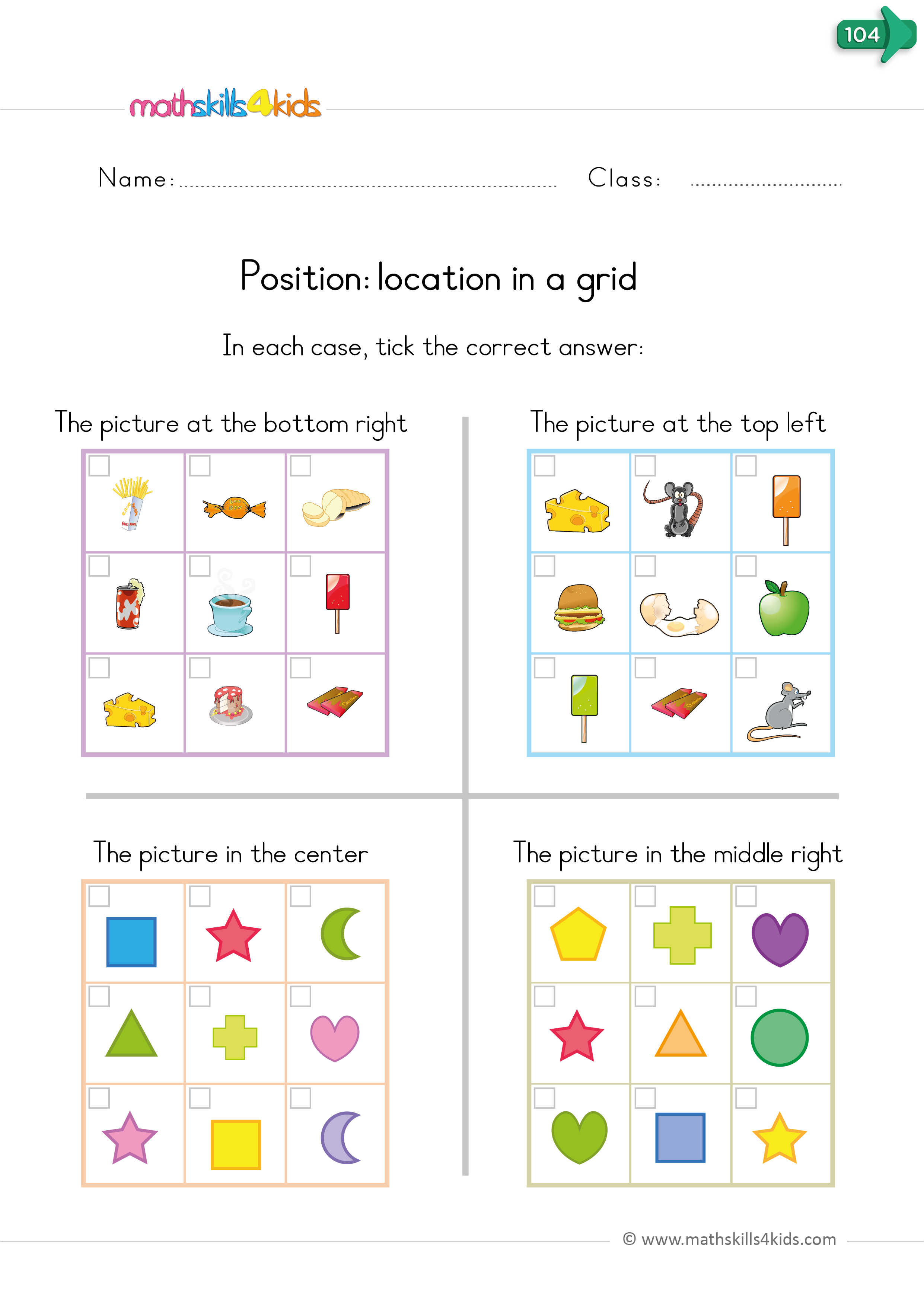 Position Worksheets For Kindergarten Free Printable Positional Words 