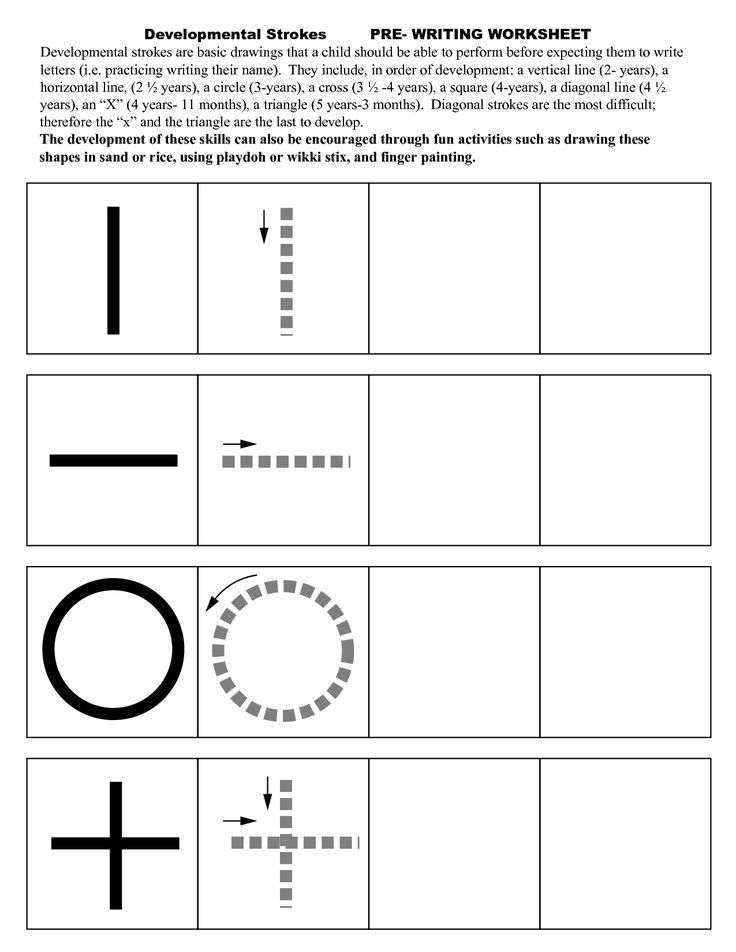 Pre Writing Strokes Worksheets Pre Writing Activities Pre Writing