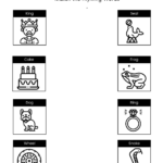 Rhyming Words Printable Worksheets Free Preschool