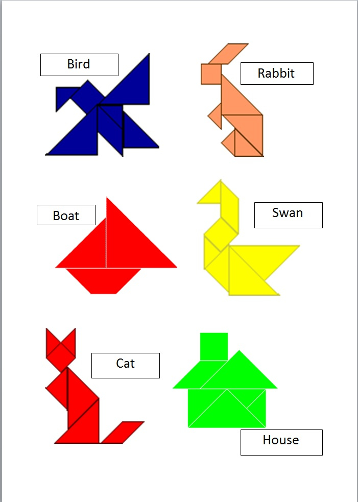 Sew Very Simple Easy To Make Tangram Puzzle