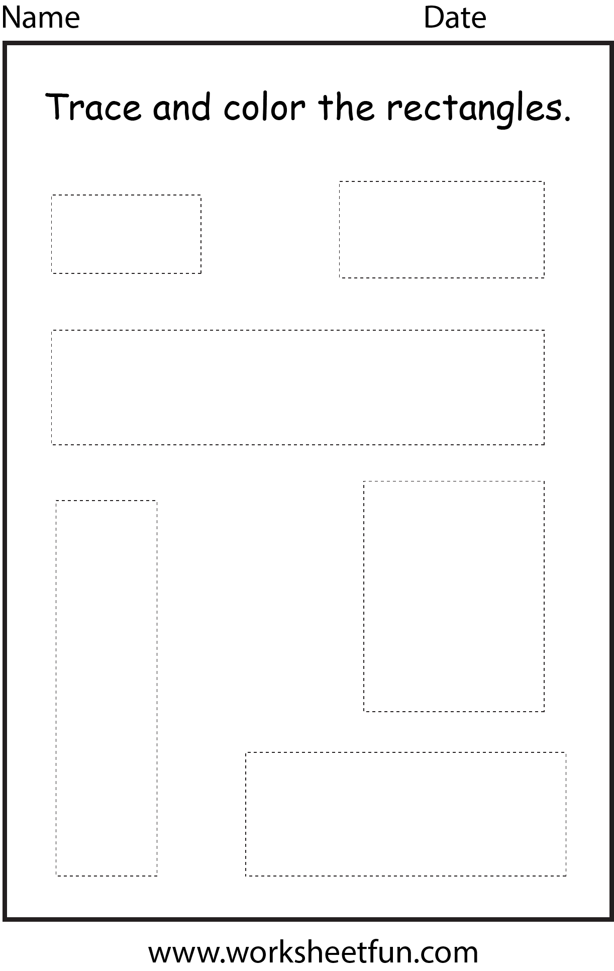 Shape Rectangle 1 Worksheet FREE Printable Worksheets Worksheetfun