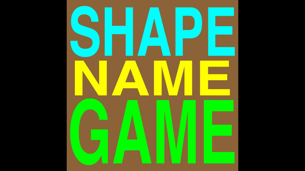 Shape Song Video YouTube