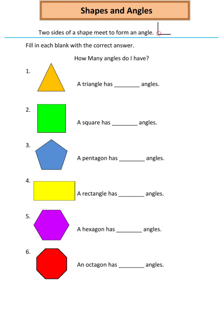 Identifying Parallel Lines In Shapes Worksheet - ShapesWorksheets.com