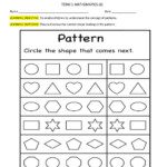 Shapes And Patterns Worksheet