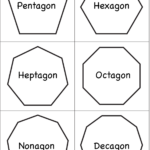 Shapes Polygons Pentagon Hexagon Heptagon Octagon Nonagon