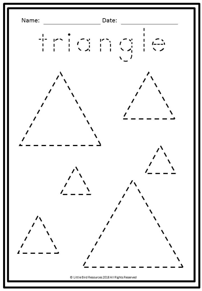 Shapes Trace And Draw Worksheets Tracing Shapes Shapes Worksheets 