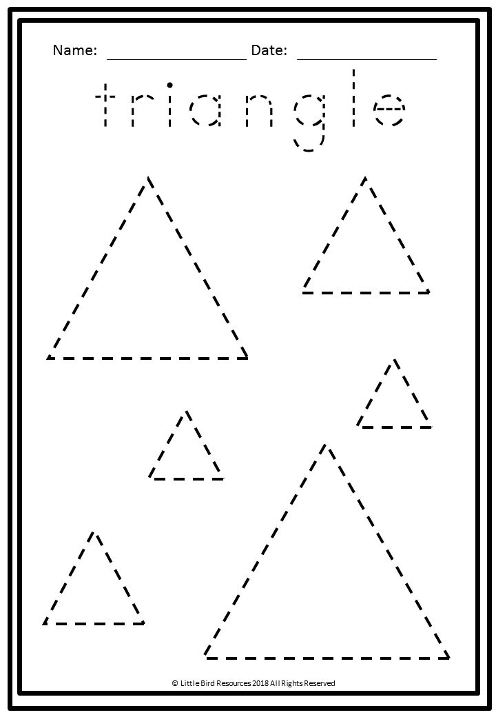 Shapes Trace And Draw Worksheets Tracing Shapes Shapes Worksheets ...