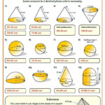 Surface Area And Volume Worksheets Printable PDF Worksheets