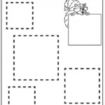 Trace The Squares Worksheets 99Worksheets