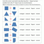 Transformation Geometry Worksheets 2nd Grade