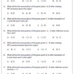 Transformation Worksheets Reflection Translation Rotation