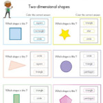 Two dimensional Shapes Shapes Worksheets 1st Grade Worksheets Two