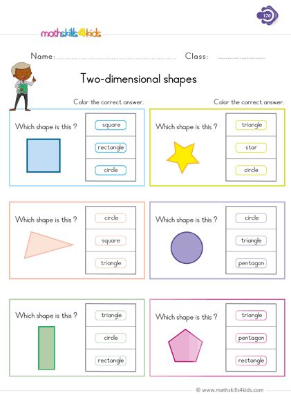 Two dimensional Shapes Shapes Worksheets 1st Grade Worksheets Two