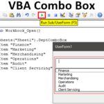 VBA ComboBox How To Create And Use ComboBox In VBA