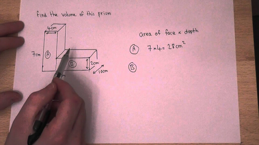 Volume How To Find The Volume Of An L Shaped Prism YouTube