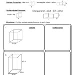 Volume Surface Area Rectangular Prisms Worksheet Have Fun Teaching