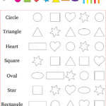 Worksheet Identify Count Basic Shapes Cartoon Vector CartoonDealer