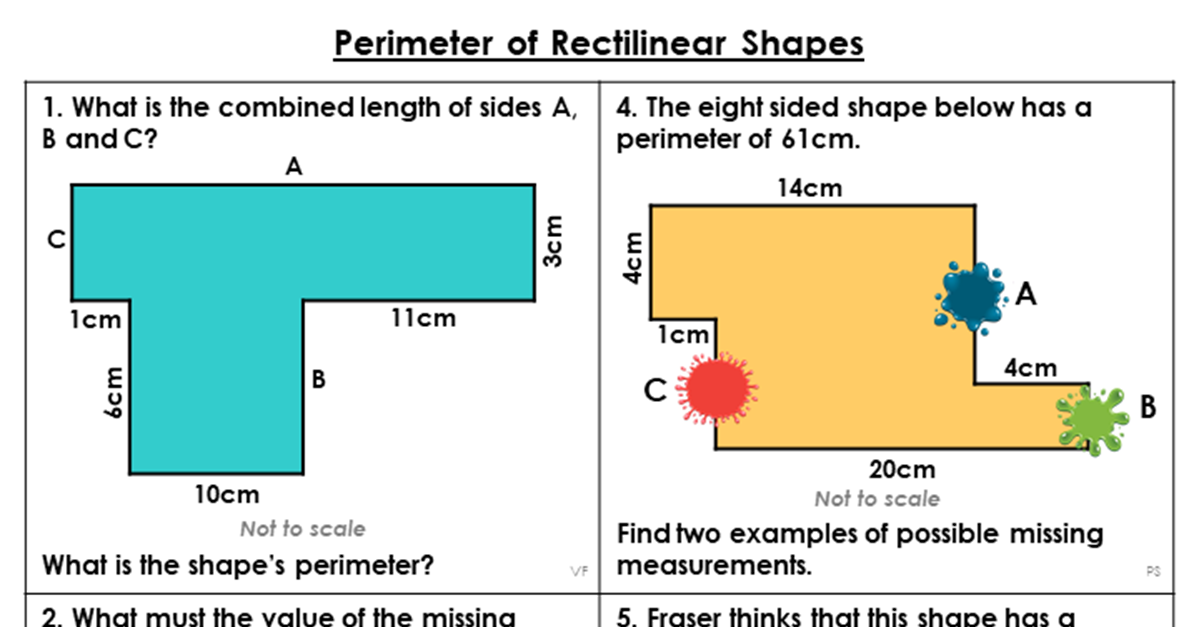 Year 4 Perimeter Of Rectilinear Shapes Lesson Classroom Secrets