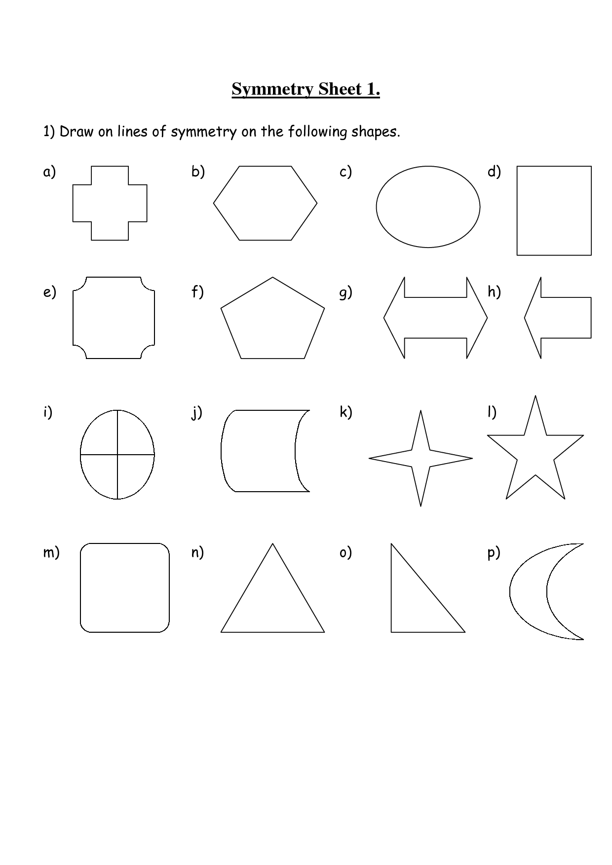 12 Symmetrical Shapes Worksheets Worksheeto ShapesWorksheets Com   12 Symmetrical Shapes Worksheets Worksheeto 1 