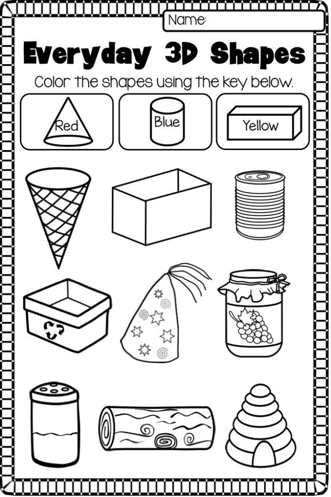 2nd Grade 2d And 3d Shapes Worksheets Pdf EduForKid