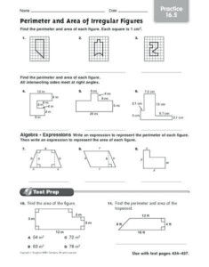 area of irregular shapes worksheet grade 4