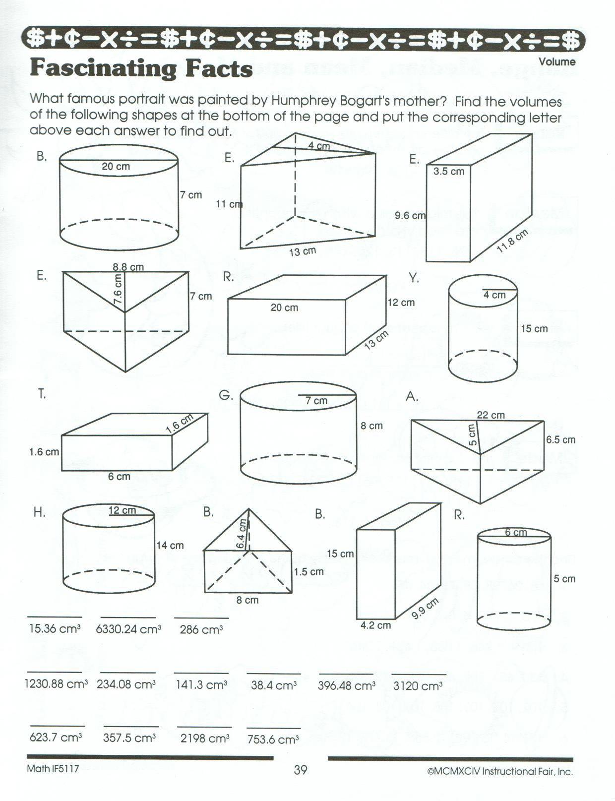 Areas And Volumes Of Similar Solids Worksheet Answers