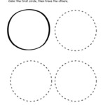 Circle Shape Activity Sheets For Preschool Children