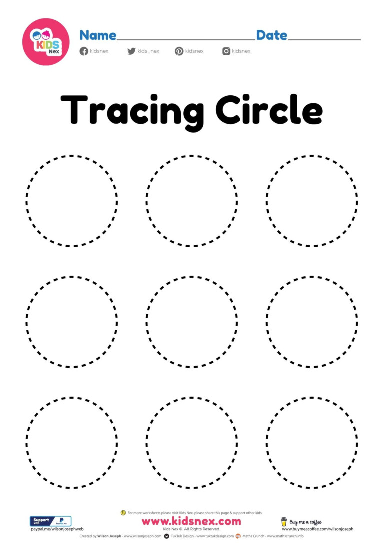 Circle Shape Worksheet Free Printable Pdf For Preschool 