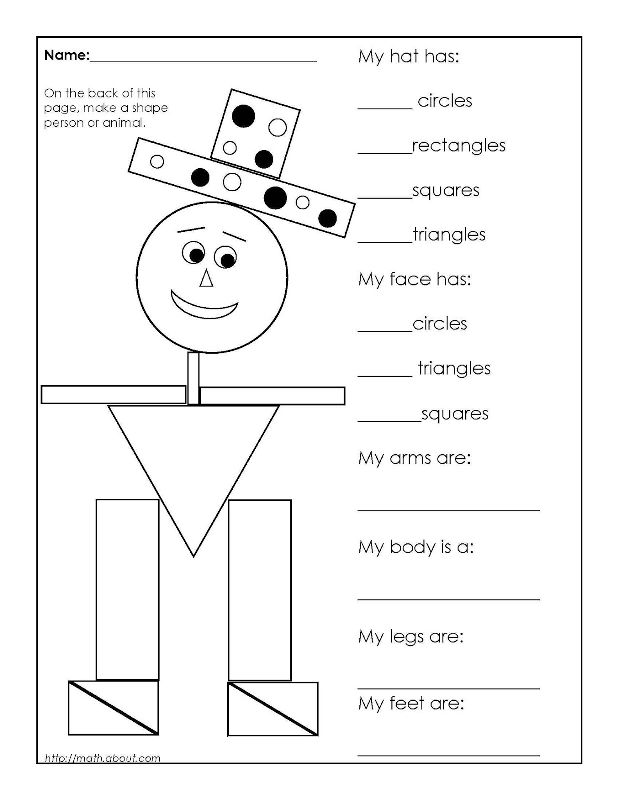 English Buddies ESL Worksheet Shapes