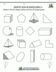 Geometric Shapes Worksheets 99Worksheets - ShapesWorksheets.com