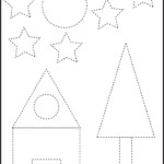 House Preschool Tracing Pages Shape Tracing Worksheets Shape