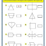 Symmetrical And Non Symmetrical Shapes Worksheets Shapes Worksheets