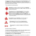 Worksheet 15 Molecular Shapes The Shapes Of Molecules Can Be