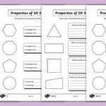 Year 2 Properties Of 2D Shapes Differentiated Worksheet Twinkl